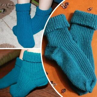 Резинка на носки на 4 спицах