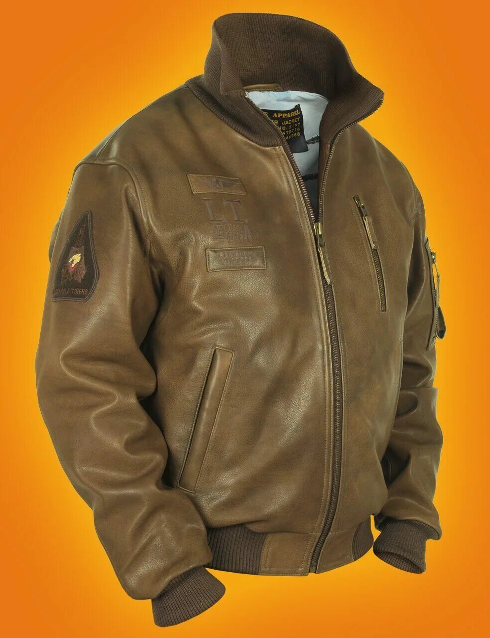 кожаный бомбер мужской pilot lt 321.