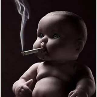 Little baby smoking