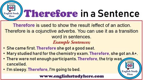 Therefore although