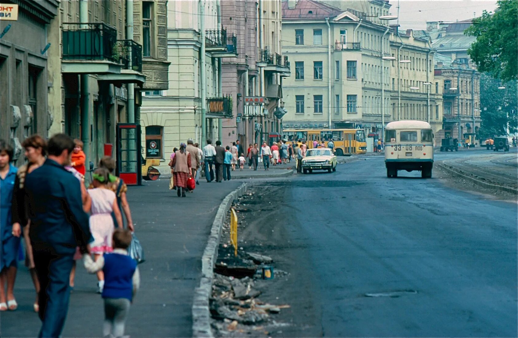 Ленинград 1981 год. Проспект Максима Горького Ленинград.