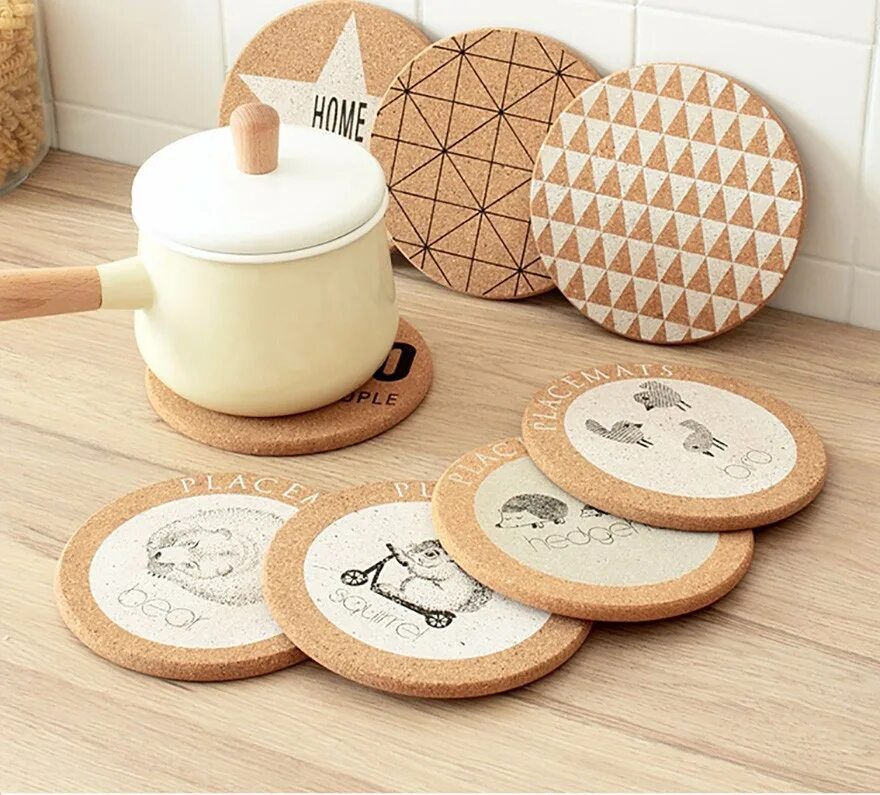 Набор подставок под кружки. Набор подставок под чашку o'kitchen, 4 шт. Деревянные подставки под кружки. Подставка под горячее фрукты. Фетровые подставки под горячее.