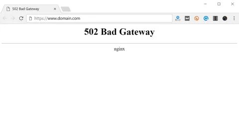 Bad gateway bitrix environment