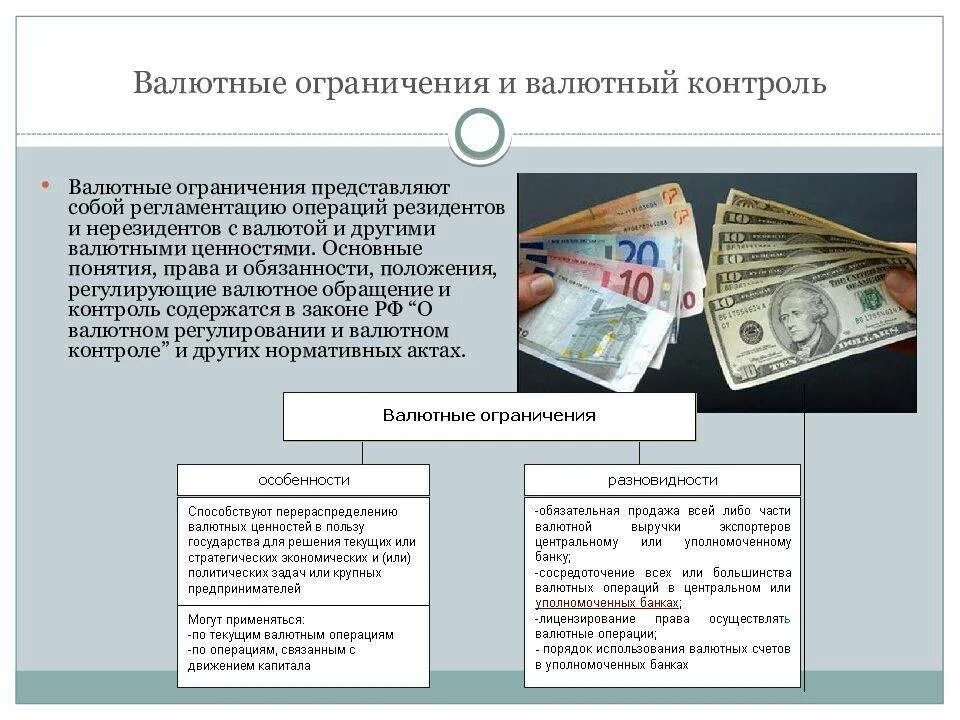 Операции с иностранной валютой проводят. Валютные ограничения, валютное регулирование и контроль России. Валютные операции. Контроль валютных операций. Валютные операции и валютные ограничения.