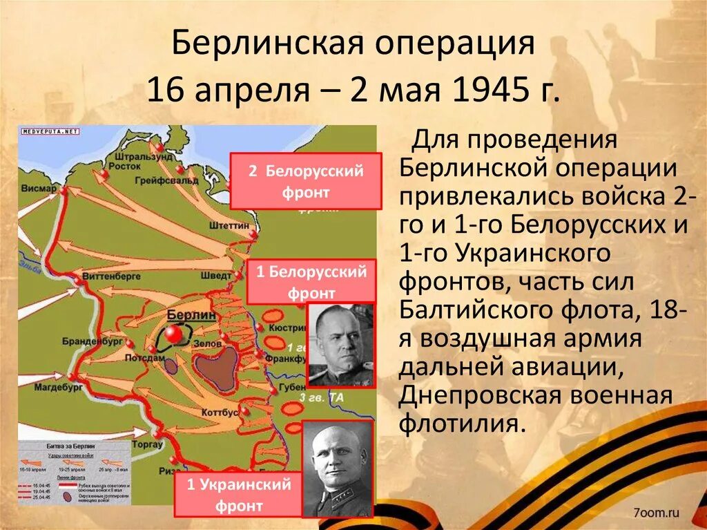 В ходе какой войны взяли берлин. Берлинская операция ВОВ карта. Берлинская наступательная операция 16 апреля 2 мая 1945 года. Штурм Берлина 1945 командующие фронтами. Берлинская наступательная операция. 16 Апреля – 8 мая 1945 год.