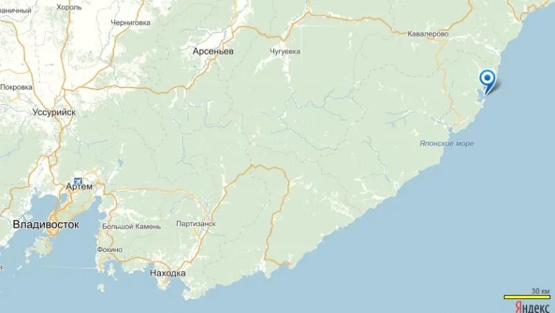 Города рядом с уссурийском
