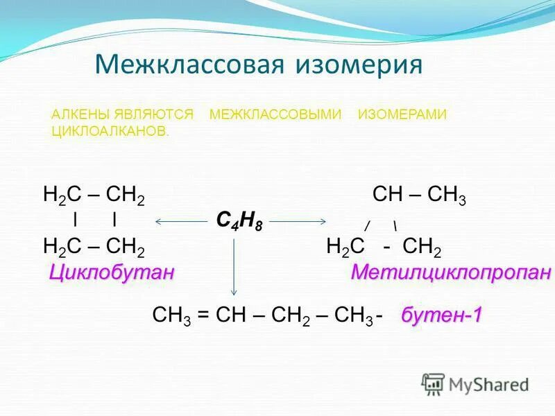 Межклассовая изомерия карбоновых