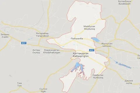 Город каттакурган карта