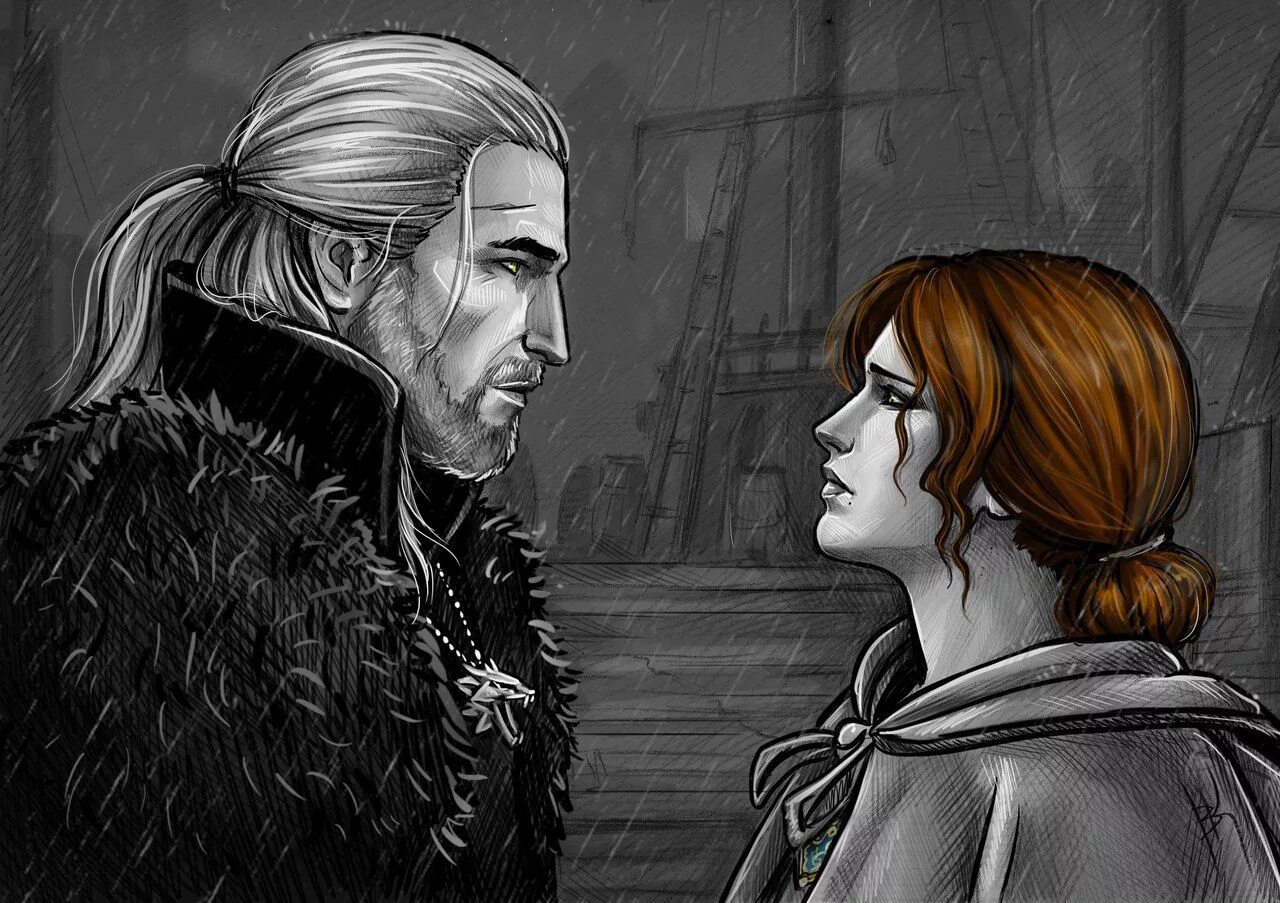 Witcher геральт/трисс/йениффер. Ведьмак геральт и трисс. Трисс меригольд и геральт. Геральт и трисс арт. Ведьмак геральт и трисс.