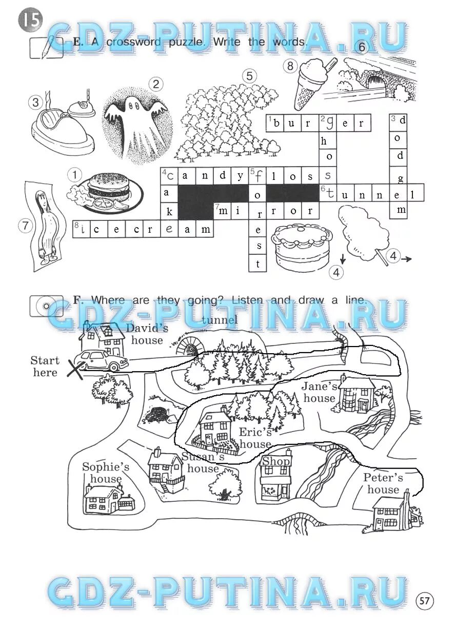 A crossword Puzzle 3 класс. Английский язык 3 класс рабочая тетрадь Вербицкая страница 57. Англ.яз.3 класс a crossword. Английский язык 3 класс рабочая тетрадь Вербицкая. Решебник по английскому 3 класс вербицкая