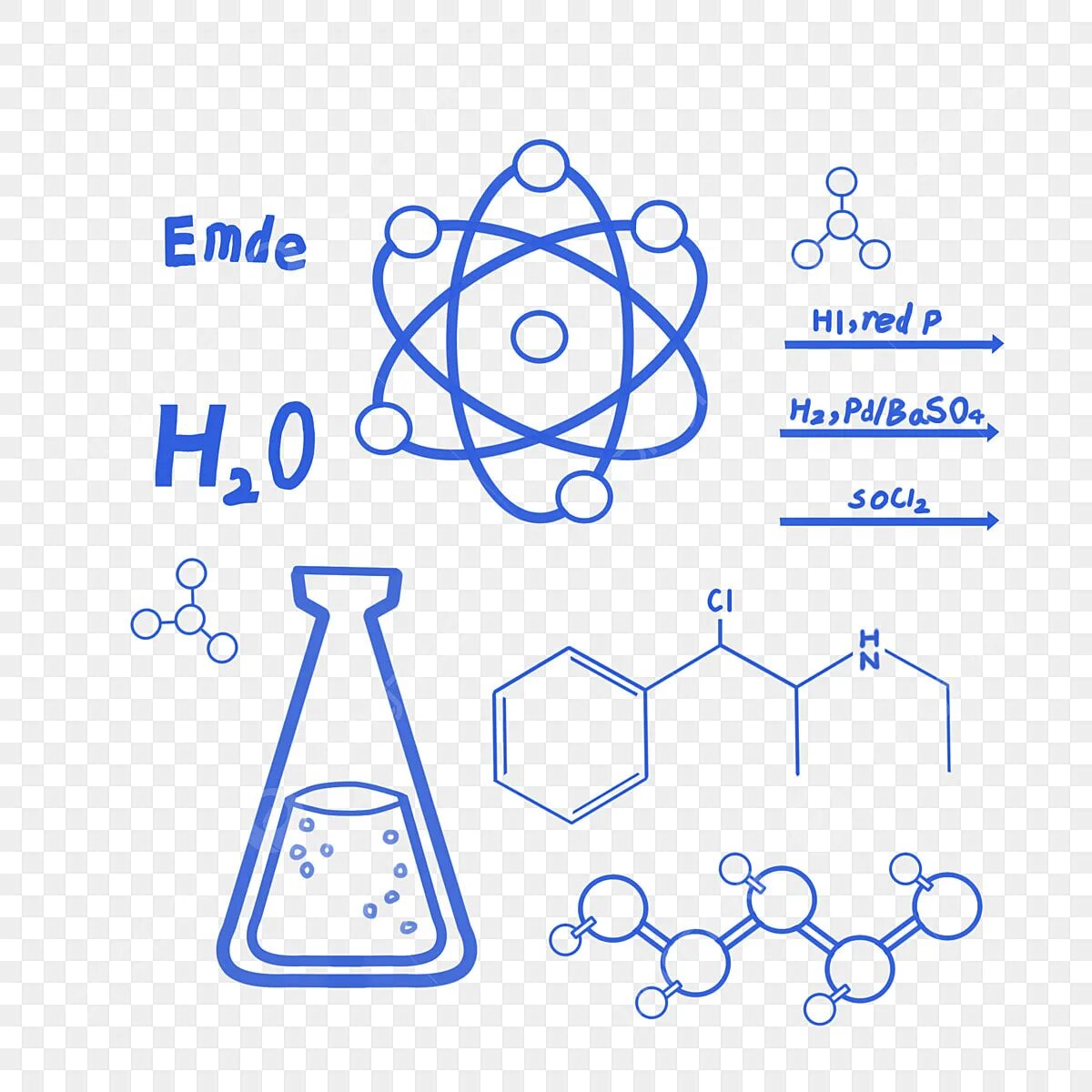 Floating Chemistry Notes, Chemistry Drawing, Notes Drawing, Chemistry Sketch PNG