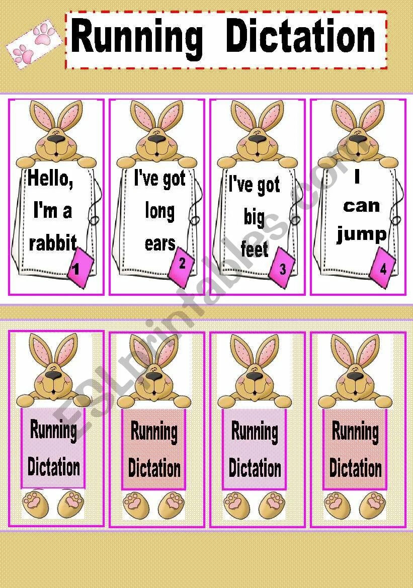 Dictation exercises. Running dictation. running dictation worksheets.