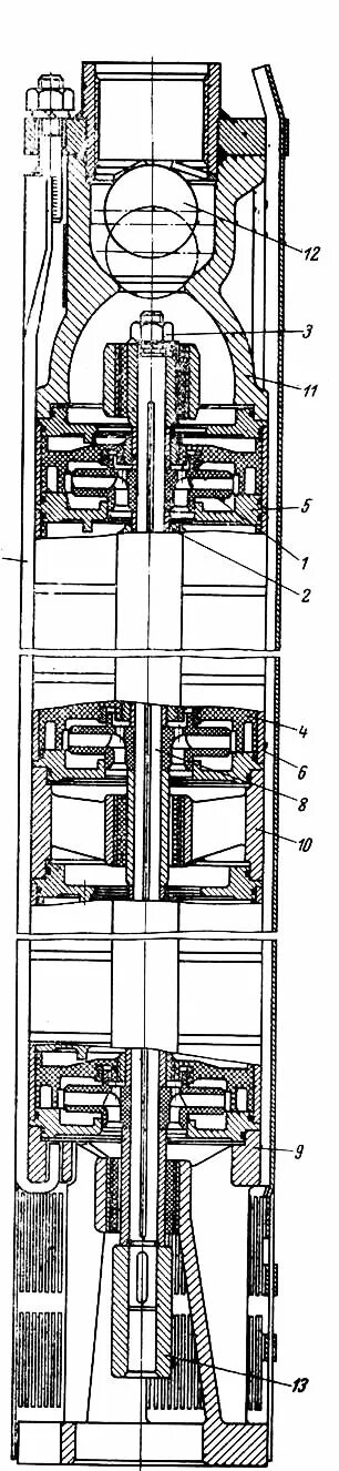 ЭЦВ 4-2,5-50 В разрезе. Блок схема насоса ЭЦВ. Головка погружного электродвигателя. Рабочее колесо насоса эцв6-10.