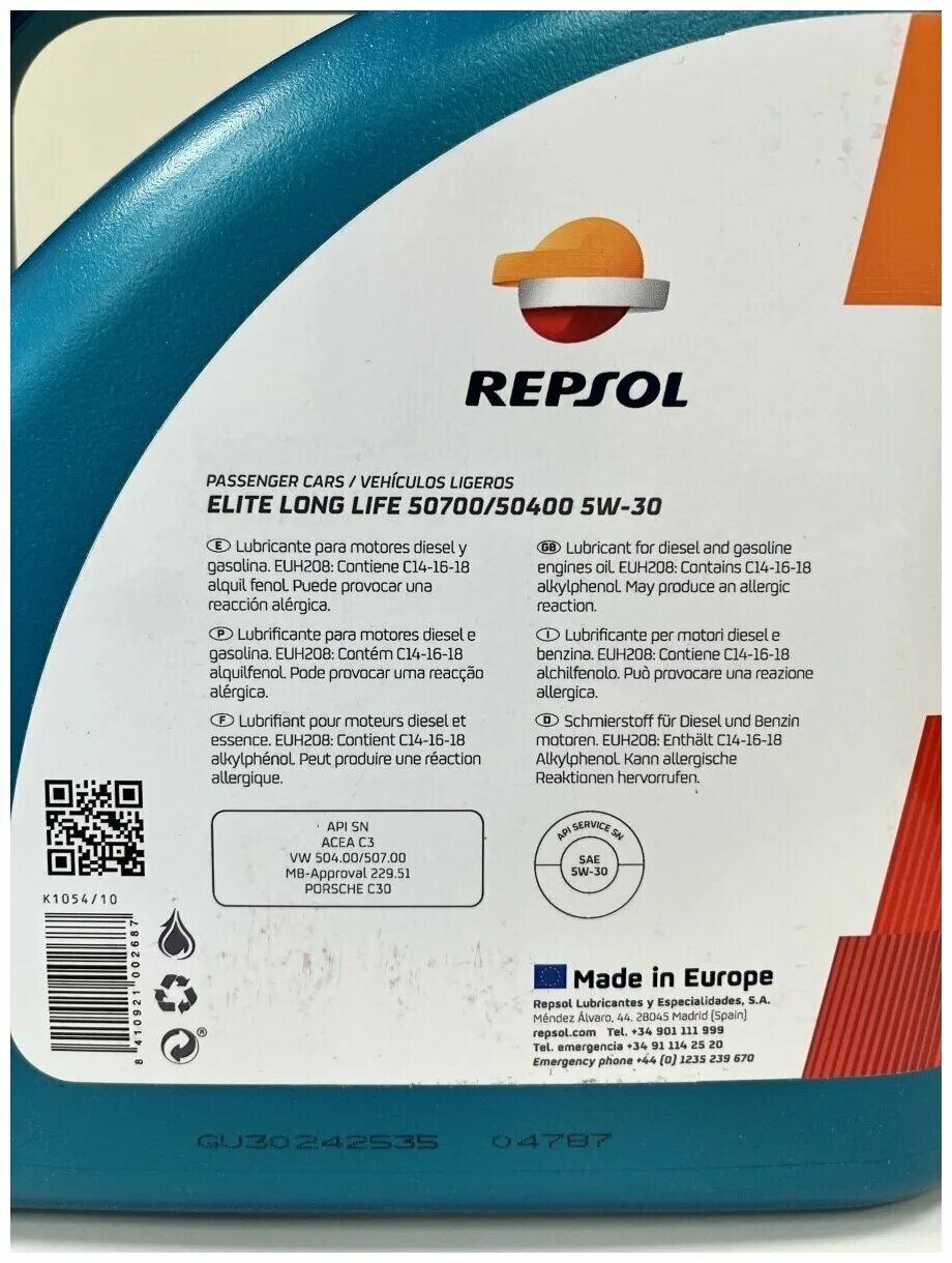 Масло repsol elite long life 5w30. Repsol Elite long Life 50700/50400 5w30. Моторное масло Repsol Elite long Life 50700/50400 5w30 5 л. Repsol масло моторное 5w30 Rp Elite. Масло моторное 5w30 Repsol Elite long Life.