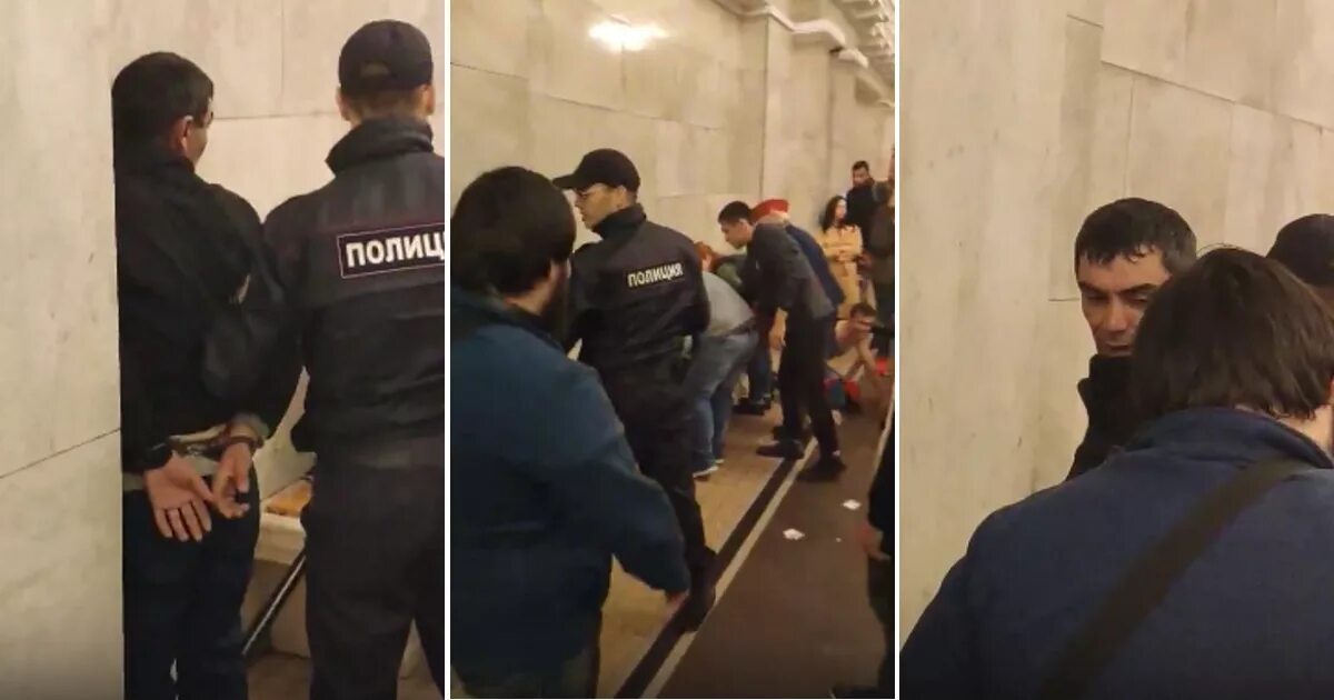 Вырубил в метро. Дагестанцы в санкт-петербурге. два дагестанца в метро.