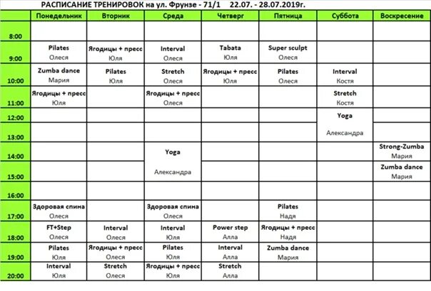 Расписание групповых тренировок. Расписание метро фитнес. Расписание Фрунзе 71. Расписание групповых тренировок на неделю. Расписание 22 22 канал