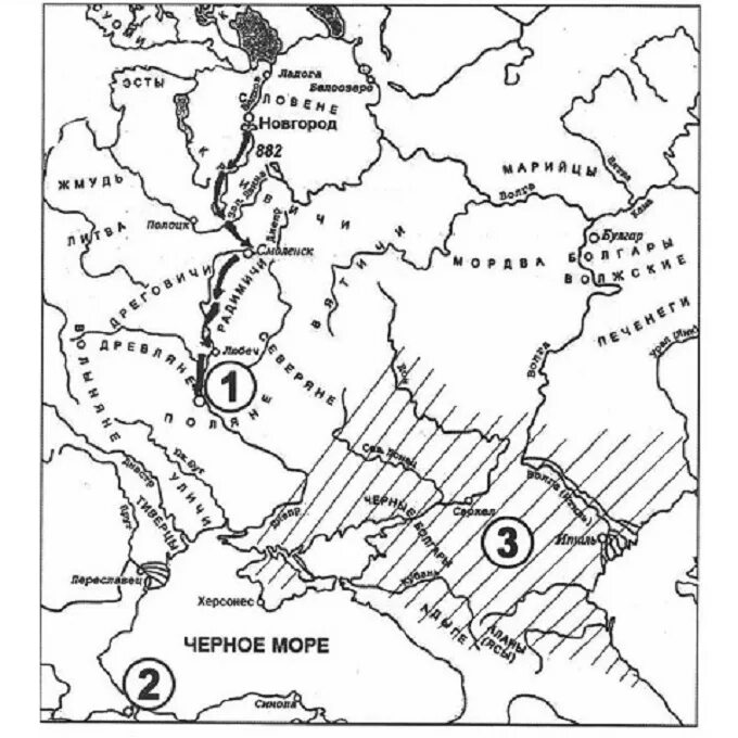 Образование древнерусского государства на контурной карте. Карта древней Руси. Карты древней Руси ЕГЭ история. Древняя Русь ЕГЭ. Черно белая карта образование древнерусского государства.