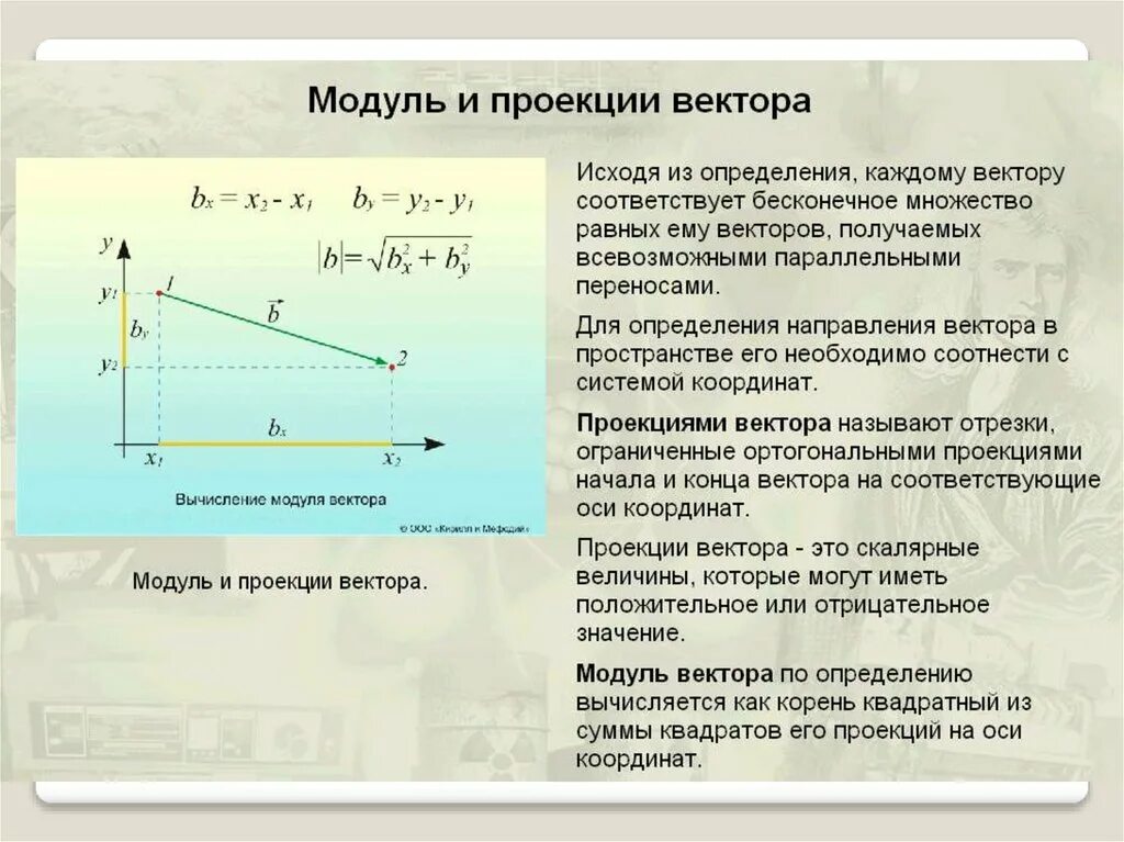 Определите модуль и направление векторов. Модуль вектора. Модуль проекции вектора. Модуль вектора и проекции вектора. Определение вектора модуля вектора.