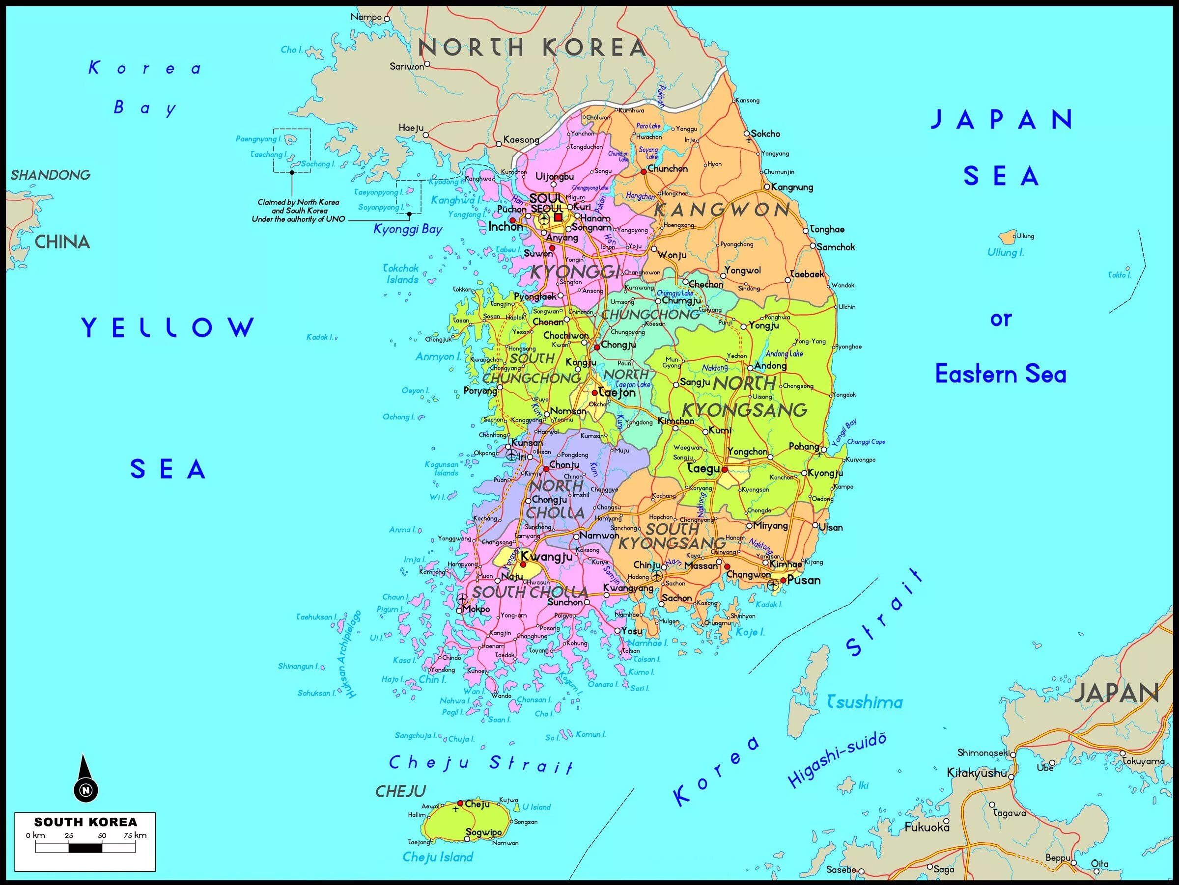 Южная корея географическое положение. Географическая карта Южной Кореи. Республика Корея на географической карте. Карта Южной Кореи современная. Республика Корея карта с городами.