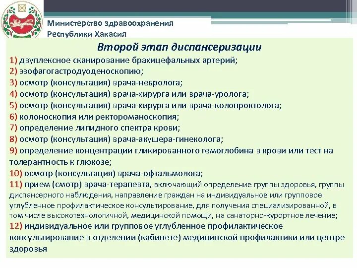 Задачи Министерства здравоохранения. Министр здравоохранения Республики Хакасия декларация. Министерство здравоохранения Хакасии. 1 Этап и второй этап диспансеризации. Сайт министерства здравоохранения республики хакасия