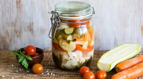 Маринованные свежие овощи