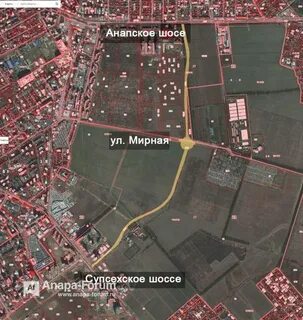 Объездная анапа на карте