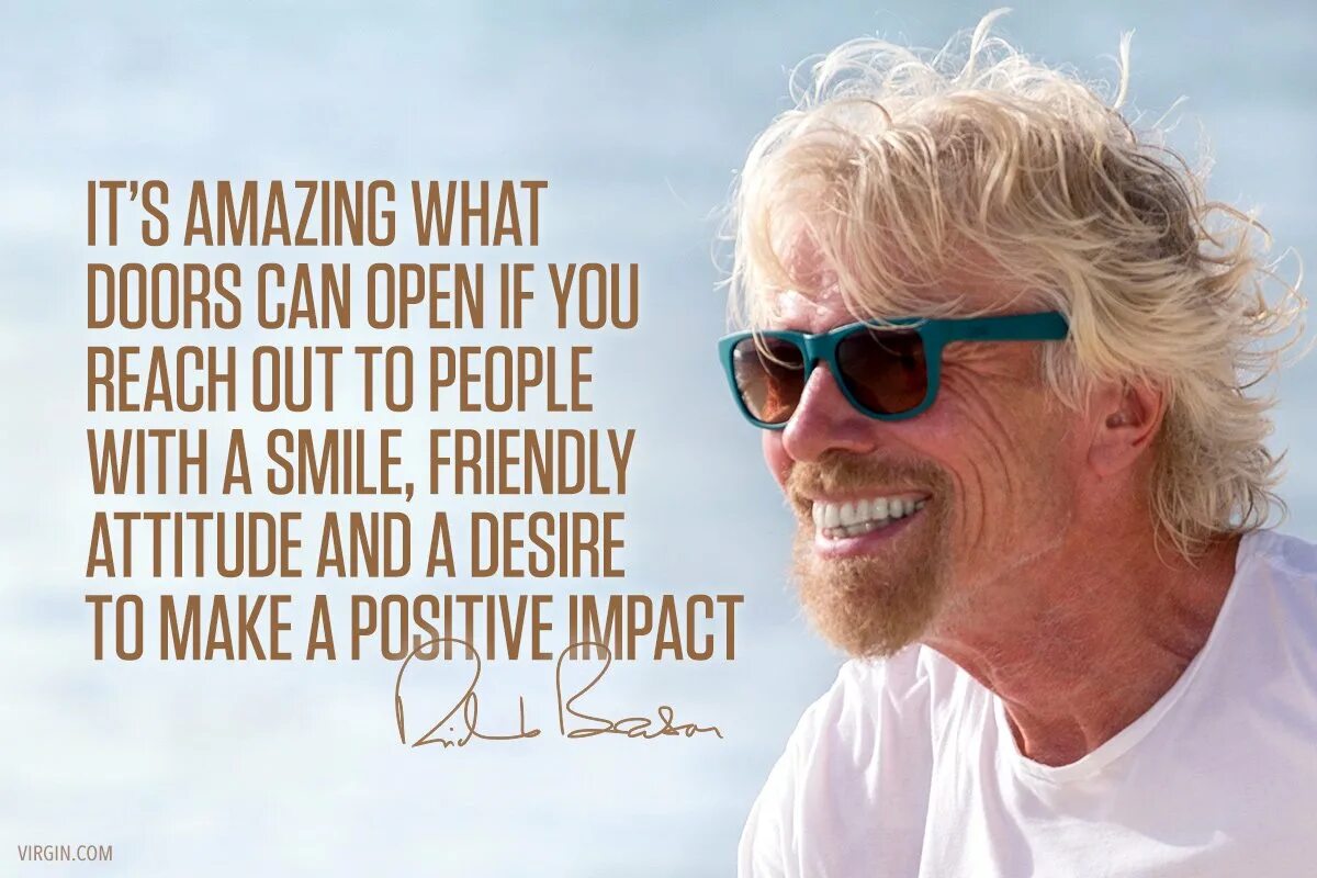 Richard Branson quotes. Life is an attitude