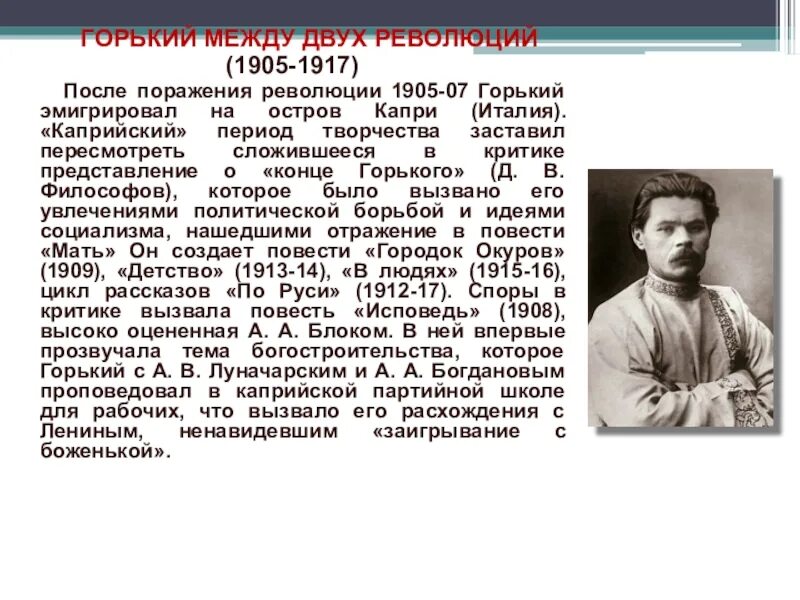 Сообщение о м горьком. Доклад про Максима Горького 3 класс. Биография Горького 3 класс.