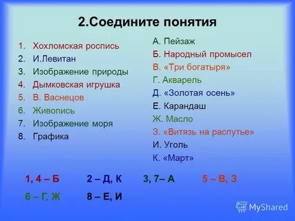 Соединять понятие