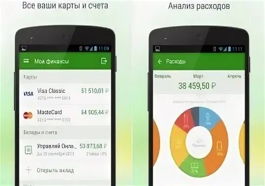 Реквизиты карты в мобильном приложении