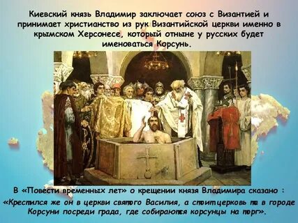Крещение руси заключение