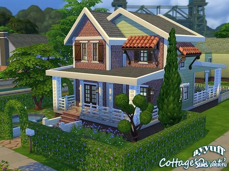 Как изменять участки в симс 4. Sims 4 коттедж. дача в симс 4. симс 4 загородный дом. симс 4 дом с садом.