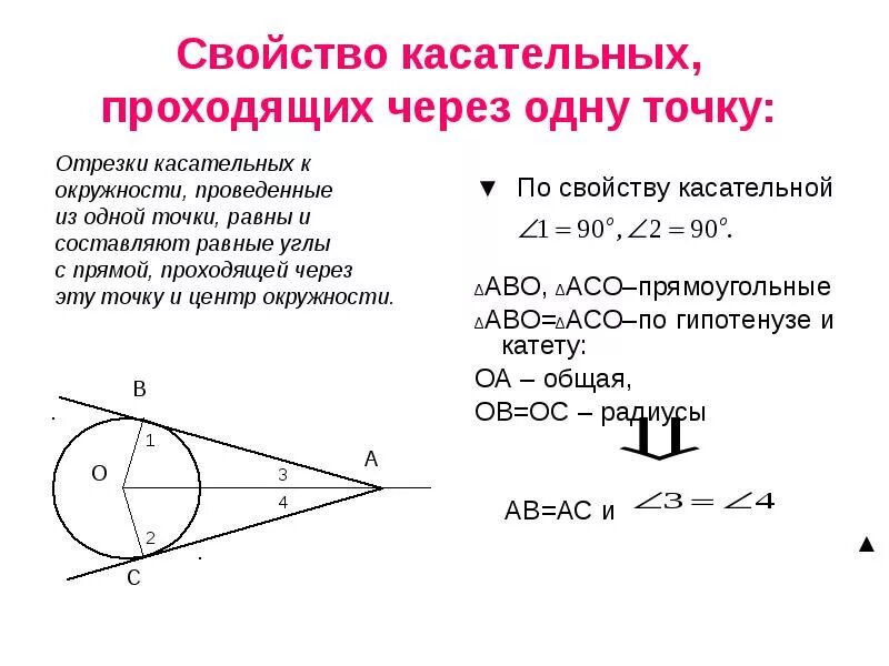 Докажите что касательная. Докажите что касательная