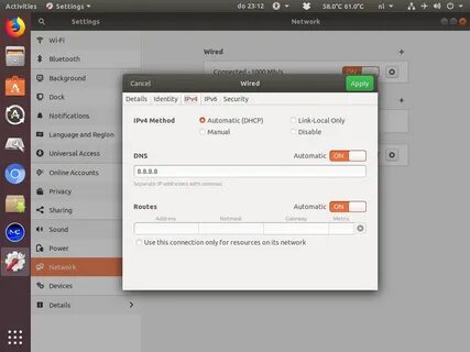 Network manager gnome