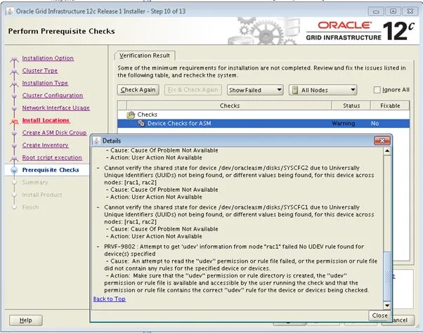 External Table Oracle 12c. Oracle fail