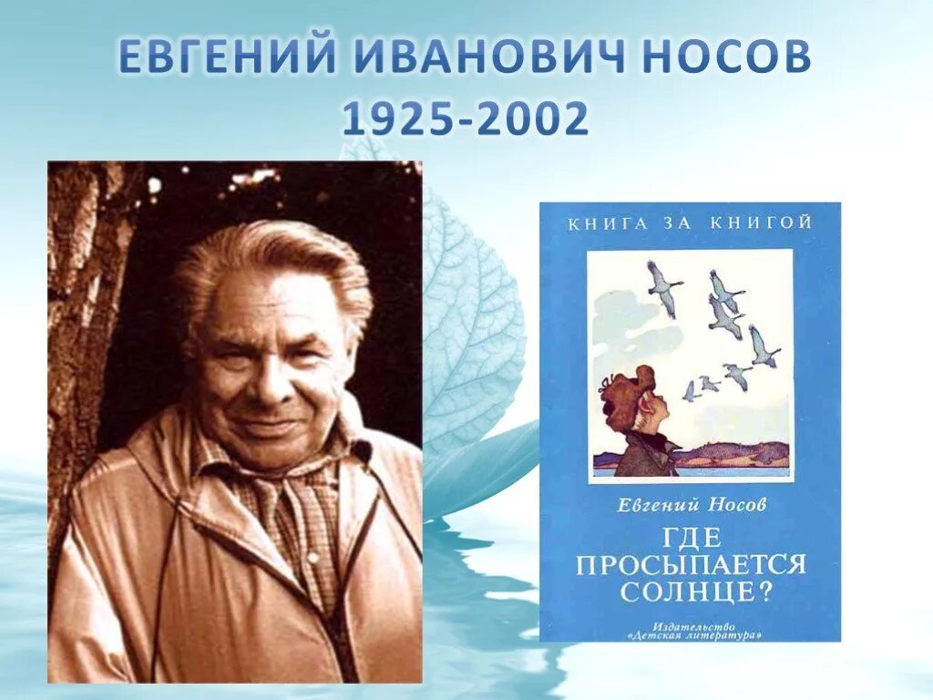 Произведения е и носова 8 класс