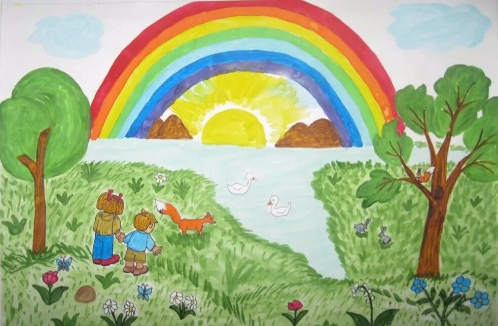 Рисунок по окружающему. Детские рисунки на тему природа. Природа глазами детей. Мир глазами детей. Лето глазами детей.