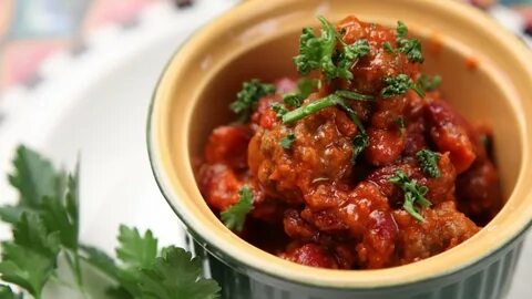 Петрушка и мясо