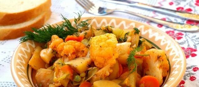 Диетическое рагу - 2 рецепта - 1000.menu