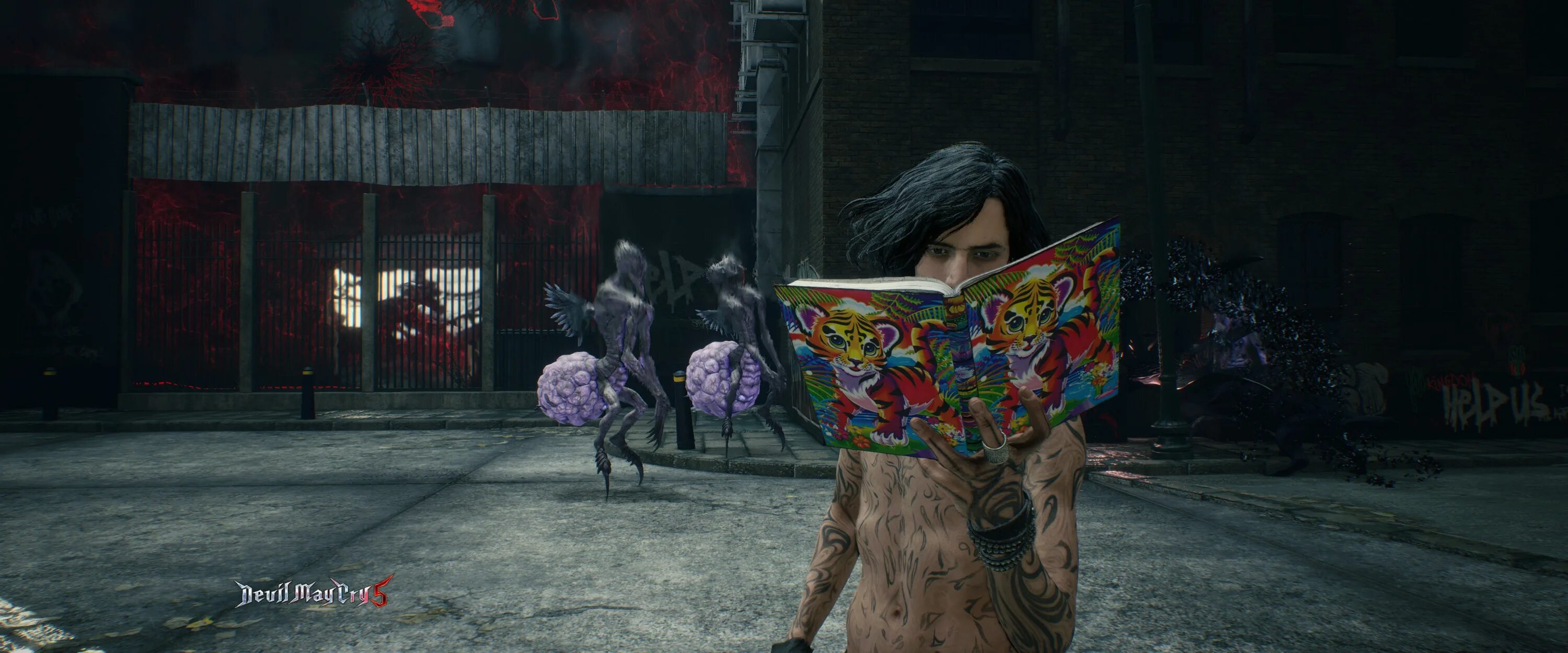 Книга v Devil May Cry 5. Even the Devil can Cry игра. New among us Dead body.