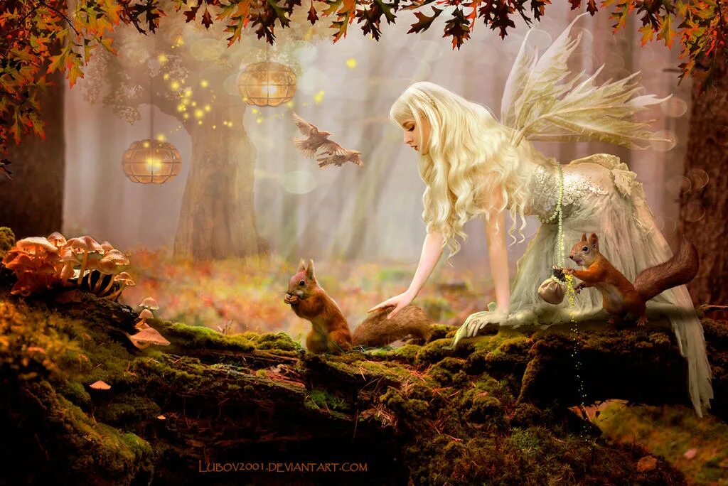 Осенняя сказка дорама. Сказочная осень для детей. Autumn fairy tale. Гифы красивых фей с драконом. Autumn fairy tale.