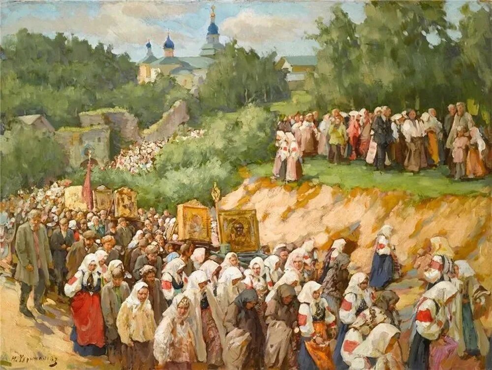 Картина Васнецова крестный ход. Найдите в интернете материалы о судьбе крещенных
