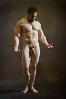 Slideshow: male nude pose.