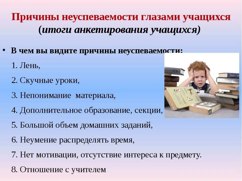 Причины неуспеваемости учащихся. Причины низкой успеваемости учащихся. Причины неуспеваемости детей в школе. Причины школьной неуспешности. О том что можно учиться