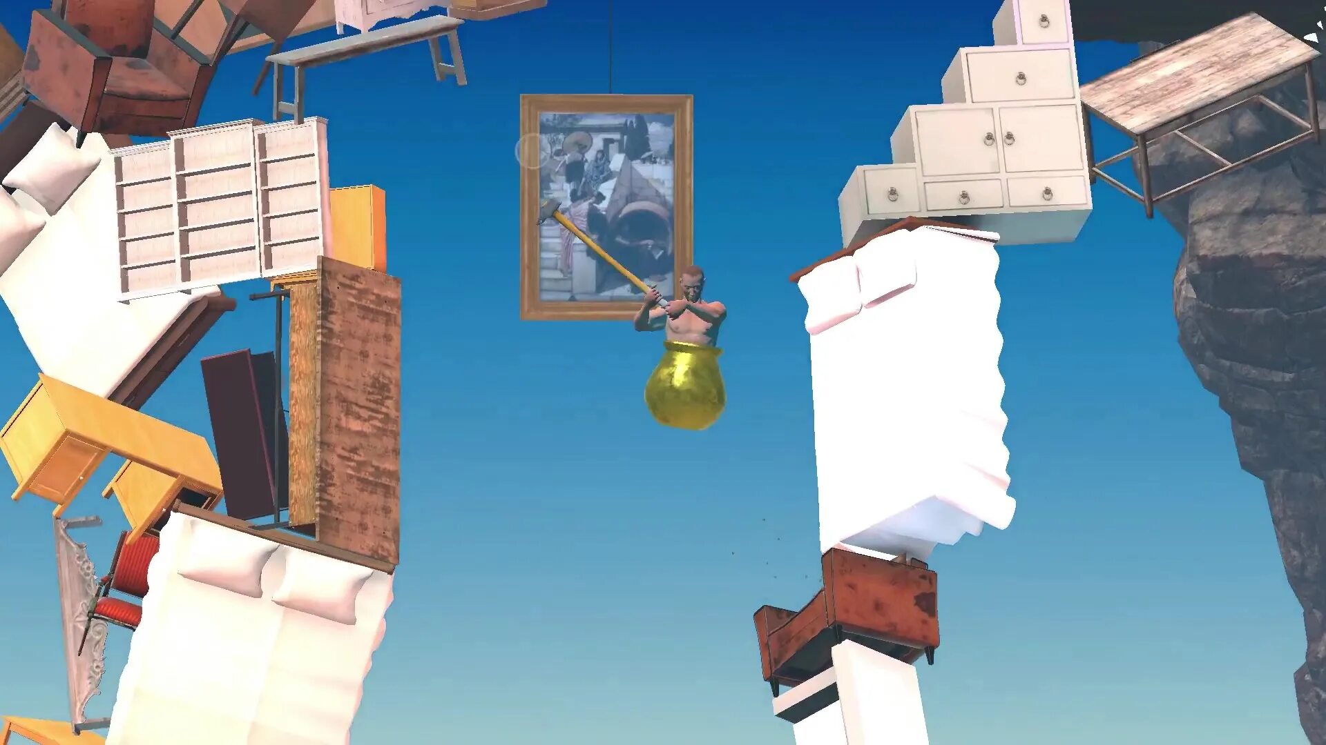 Getting over it with Bennett Foddy 2. Карта getting over it. Getting over it with Bennett Foddy. Особняк getting over it.