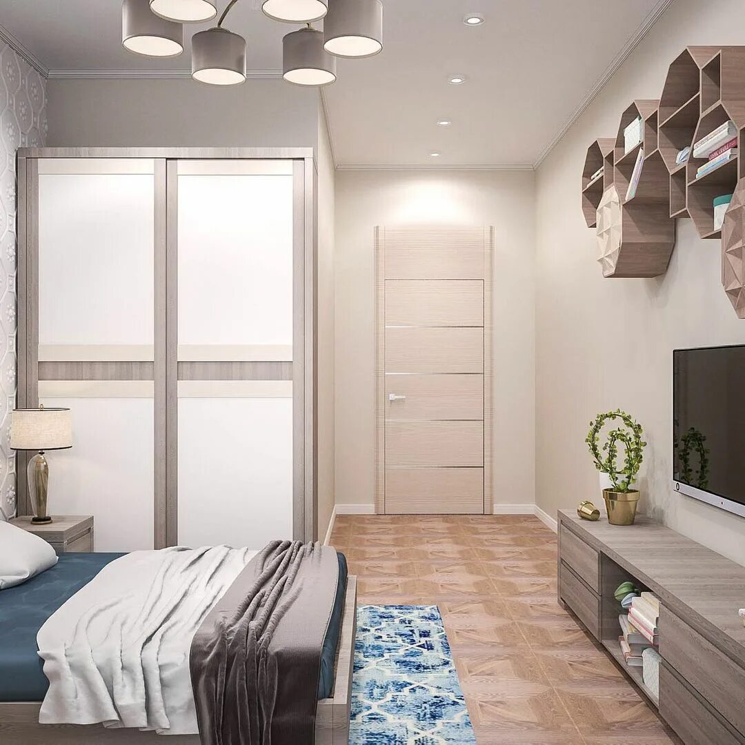 70 фото скандинавский интерьер спальни 2019 Дизайн Интерьера Small apartment b