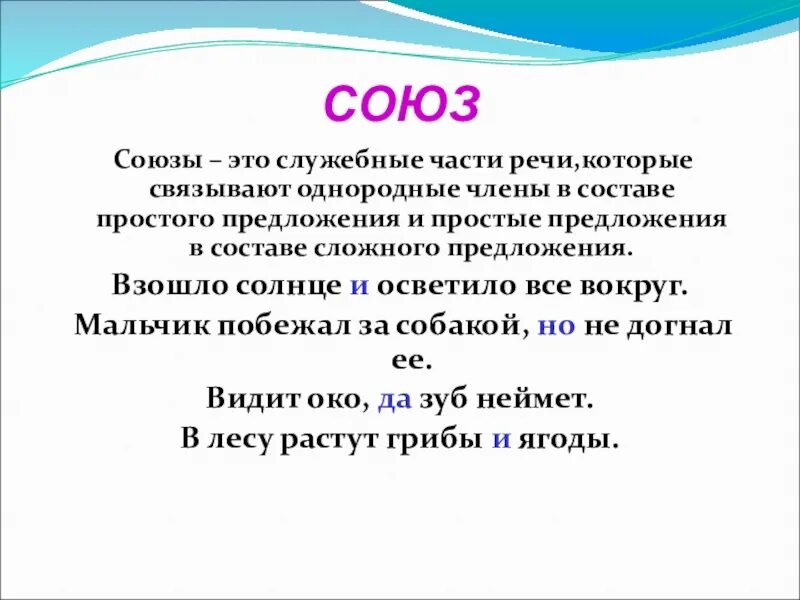 Какие союзы связывают однородные. Какие союзы связывают однородные