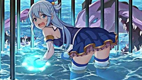 Живые обои Aqua KonoSuba / скачать на рабочий стол