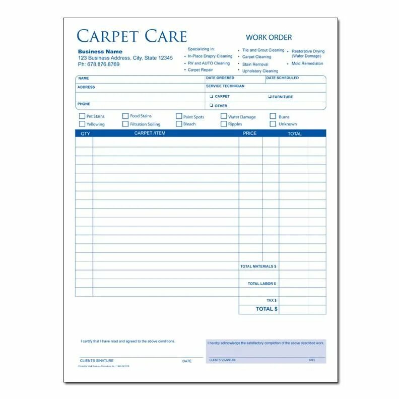 Carpet Cleaning Invoice. Ковер Иран инвойс полиэстер.