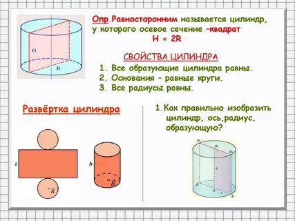 Цилиндр математика 11 класс